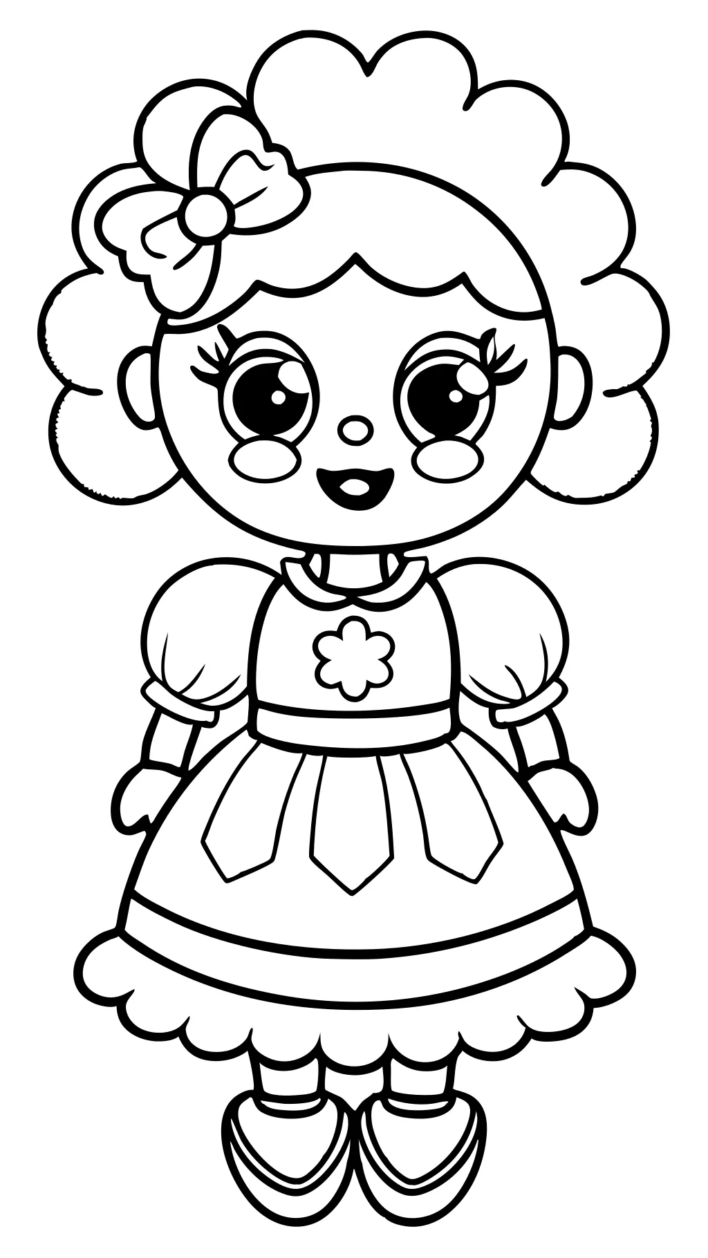 doll coloring page